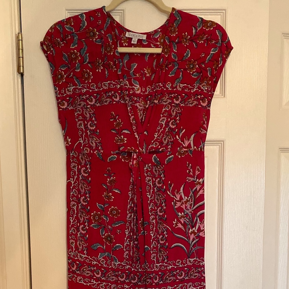 Fuchsia midi dress